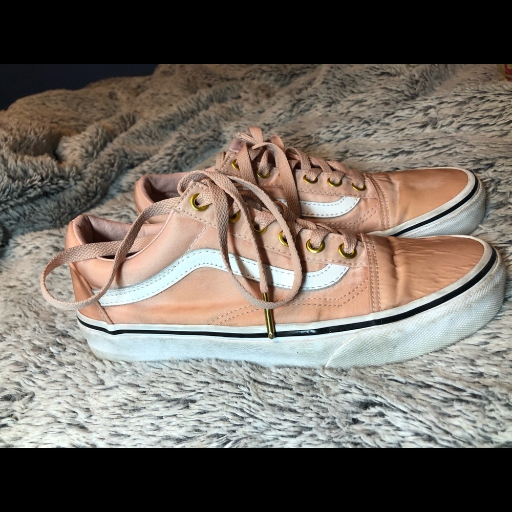 Pink Satin Vans